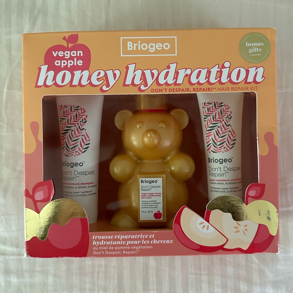 COPY - NEW BRIOGEO vegan apple honey hydration hair repair kit